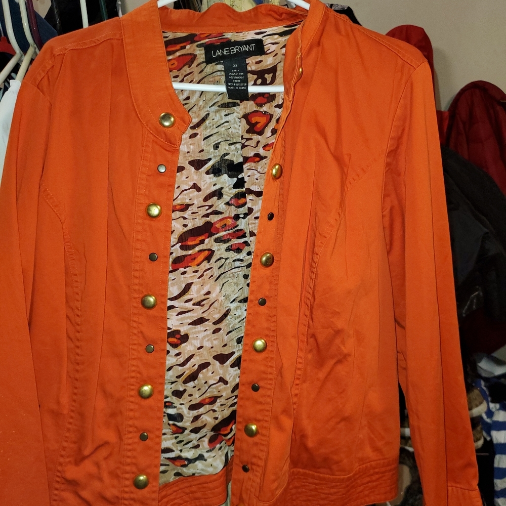 Burnt Orange Lane Bryant Jacket